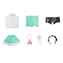 Cosplay Costume Ram Re:Zero Season 4 Cloak Dress Set Green Women Halloween Carnival Party Outfits