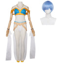 Cosplay Costume Rem Re: Zero Season 4 Exotic Dancer Top Pants Blue Women Halloween Carnival Party Outfits