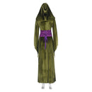 Padme Amidala Women Green Velvet Dress Party Carnival Halloween Cosplay Costume