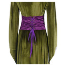 Padme Amidala Women Green Velvet Dress Party Carnival Halloween Cosplay Costume