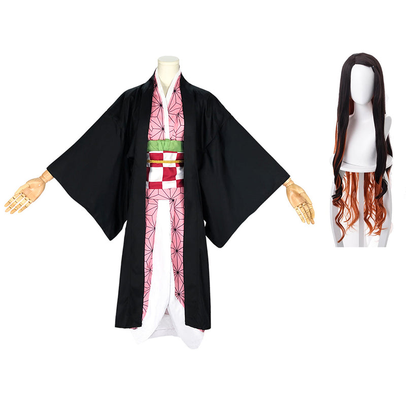 Kamado Nezuko Kimono Adult Cosplay Outfits Halloween Carnival Suit