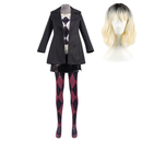 Joker: Folie à Deux (2024) Harley Quinn Women Black Outfit Party Carnival Halloween Cosplay Costume