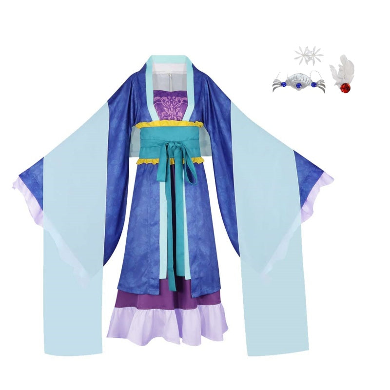 Kusuriya no Hitorigoto Lihua Women Blue Dress Outfit Carnival Halloween Cosplay Costume