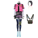 Valorant Clove Women Pink Top Pants Set Party Carnival Halloween Cosplay Costume