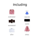 Cosplay Costume Rem Re:Zero Season 4 Cloak Dress Set Pink Women Halloween Carnival Party Outfits
