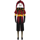 The Freak Circus Pierrot Red Clown Outfit Men Halloween Carnival Party Cosplay Costume