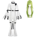 Cosplay Costume C.C Code Geass Fullset Jumpsuit White Women Halloween Carnival Party Outfits