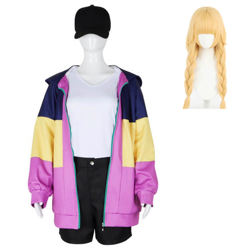 Ya Boy Kongming Tsukimi Eiko Casual Jacket Halloween Cosplay Costume