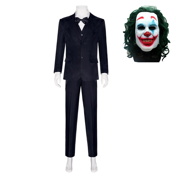 Joker: Folie à Deux (2024) Arthur Fleck Black Suit Party Carnival Halloween Cosplay Costume