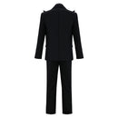 Cosplay Costume Devil Crowley Good Omens Suit Black Men Halloween Carnival Party Outfits
