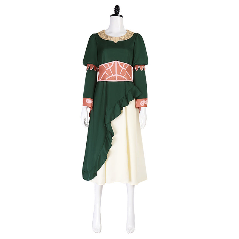 The Lord Of The Rings The War Of The Rohirrim (2024) Hera Women Green Dress Cosplay Costume