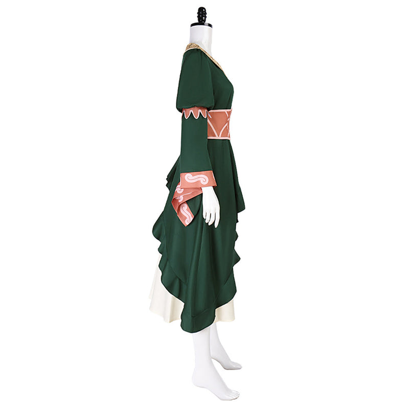 The Lord Of The Rings The War Of The Rohirrim (2024) Hera Women Green Dress Cosplay Costume