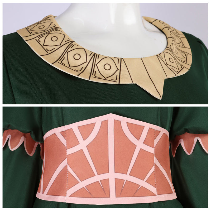 The Lord Of The Rings The War Of The Rohirrim (2024) Hera Women Green Dress Cosplay Costume