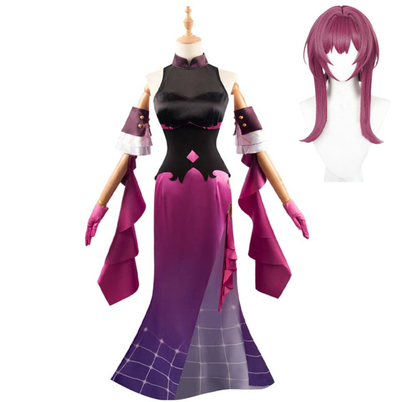 Honkai: Star Rail Kafka Women Purple Dress Party Carnival Halloween Cosplay Costume