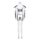 Cosplay Costume Tin Man The Wizard of Oz Genderbend Dress White Women Halloween Carnival Party Outfits