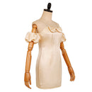 Cosplay Costume Sua Alien Stage Puff Sleeves Slim Dress White Women Halloween Carnival Party Outfits