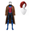 Cosplay Costume Gambit Remy LeBeau Fullset Brown Men Halloween Carnival Party Outfits