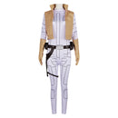 Princess Leia Women White Jumpsuit Party Carnival Halloween Cosplay Costume