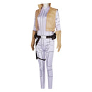 Princess Leia Women White Jumpsuit Party Carnival Halloween Cosplay Costume