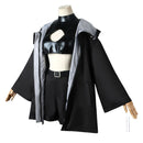 Call of the Night Nazuna Nanakusa Women Black Outfit Coat Version Cosplay Costume