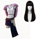 Cosplay Costume Nico Robin Elbaph Arc Top Skirt Cape Purple Women Halloween Carnival Party Outfits