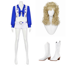 Cosplay Costume Dolly Parton Dallas Cowboys Cheerleaders Costume Women Halloween Carnival Party Outfits
