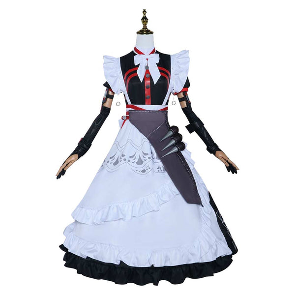 Zenless Zone Zero Alexandrina Sebastiane Women Black Maid Set Party Carnival Halloween Cosplay Costume