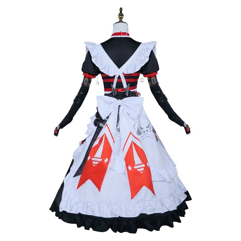 Zenless Zone Zero Alexandrina Sebastiane Women Black Maid Set Party Carnival Halloween Cosplay Costume