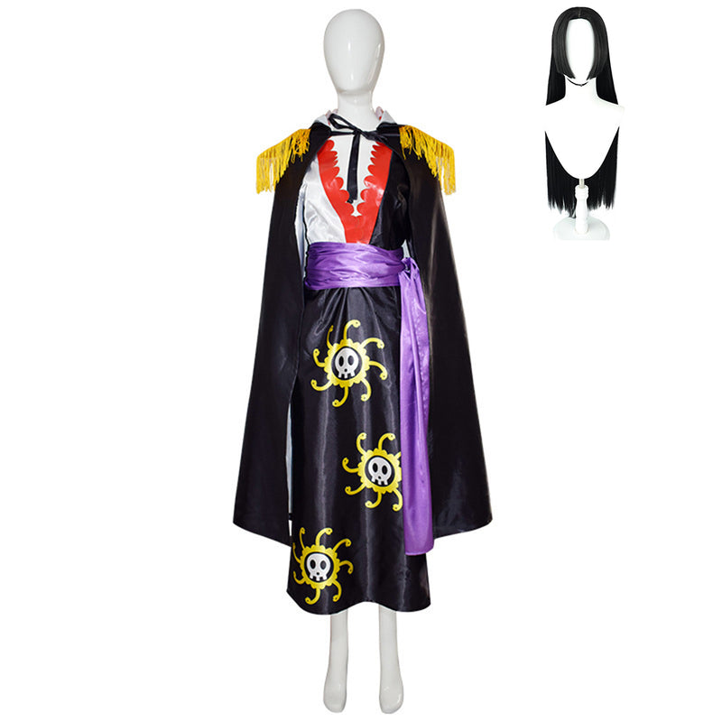 One Piece Boa Hancock Women Black Suit Party Carnival Halloween Cosplay Costume