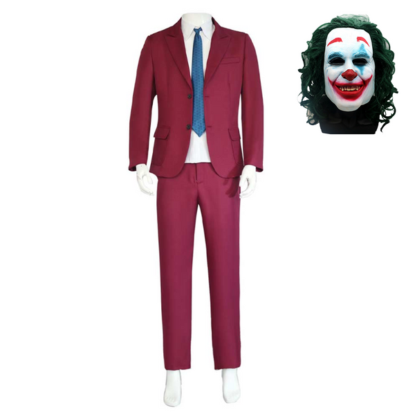 Joker: Folie à Deux (2024) Arthur Fleck Red Suit Party Carnival Halloween Cosplay Costume