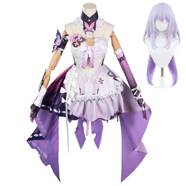 Honkai: Star Rail Castorice Women Purple Dress Carnival Halloween Cosplay Costume