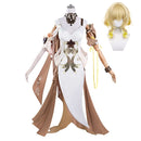 Honkai: Star Rail Aglaea Women White Dress Outfit Carnival Halloween Cosplay Costume