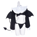 Marin-chan Cosplay Black Little Devil Sexy Outfit Carnival Halloween Cosplay Costume