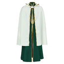 Cosplay Costume Temenos Mistral Octopath Traveler 0 Cloak Uniform Green Men Halloween Carnival Party Outfits