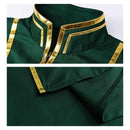 Cosplay Costume Temenos Mistral Octopath Traveler 0 Cloak Uniform Green Men Halloween Carnival Party Outfits