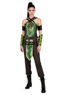 Cosplay Costume Jade Mortal Kombat 2 (2026) Fullset Green Women Halloween Carnival Party Outfits