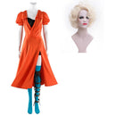 Cosplay Costume Frankenstein's Bride The Bride! (2026) Fullset Dress Orange Women Halloween Carnival Party Outfits