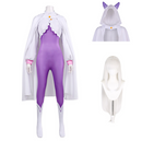 Cosplay Costume Emilia Re: Zero Season 4 Jumpsuit Cape Purple Women Halloween Carnival Party Outfits