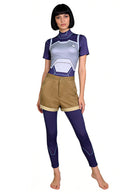 Cosplay Costume Tech Jacket Zoe Thompson Invincible Season 4 Fullset Top Pants Blue Women Halloween Carnival Party Outfits