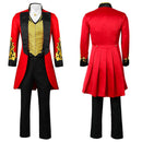 Cosplay Costume P.T. Barnum The Greatest Showman (2018) Red Men Halloween Carnival Party Outfits