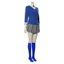 Cosplay Costume Veronica Sawyer Heathers The Musical Uniform Skirt Socks Set Blue Women Halloween Carnival Party Outfits