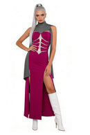 Cosplay Costume Mileena Mortal Kombat 2 (2026) Gown Dress Purple Women Halloween Carnival Party Outfits