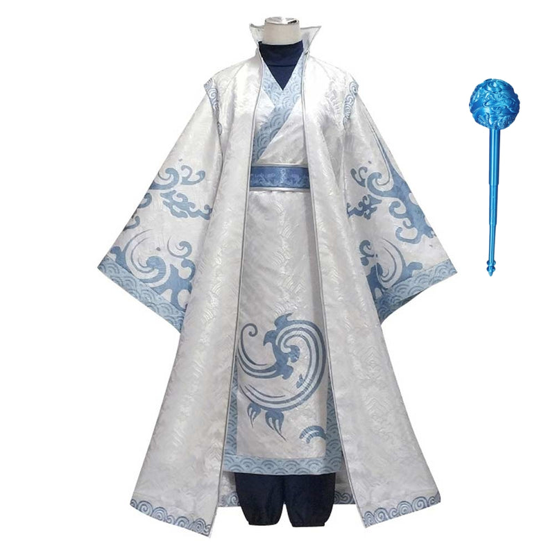 Ne Zha 2 (2025) Ao Bing Kids Children White Outfit Carnival Halloween Cosplay Costume