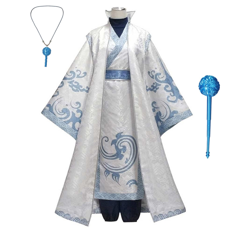 Ne Zha 2 (2025) Ao Bing Kids Children White Outfit Carnival Halloween Cosplay Costume