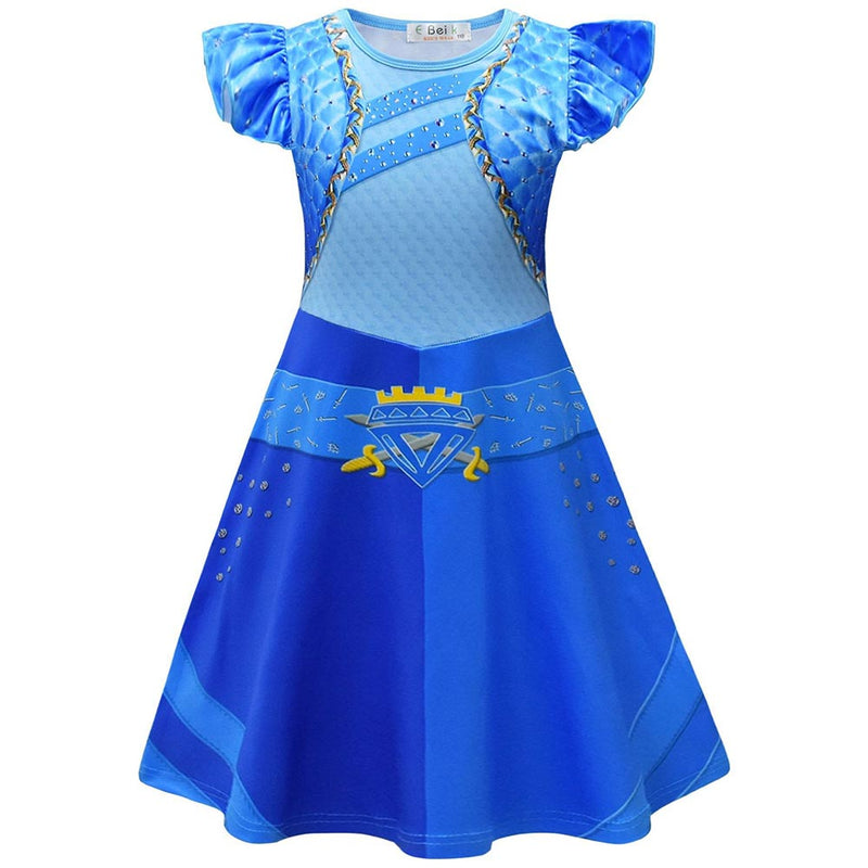 Red Uma Kids Children Dress Outfit Party Carnival Halloween Cosplay Costume