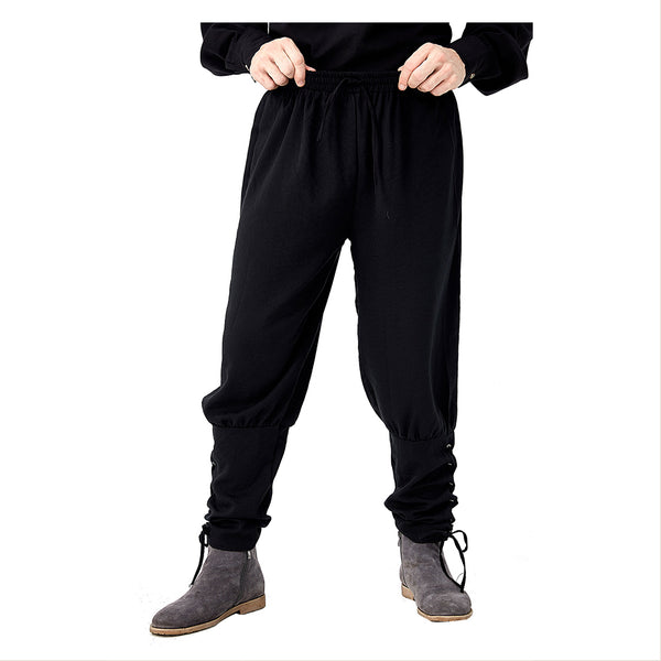 Men Medieval Pirate Pants Viking Renaissance Gothic Trousers Carnival Halloween Cosplay Costume