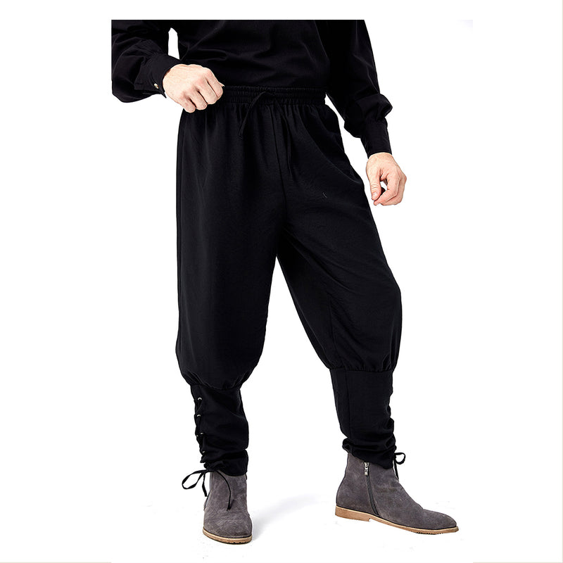 Men Medieval Pirate Pants Viking Renaissance Gothic Trousers Carnival Halloween Cosplay Costume