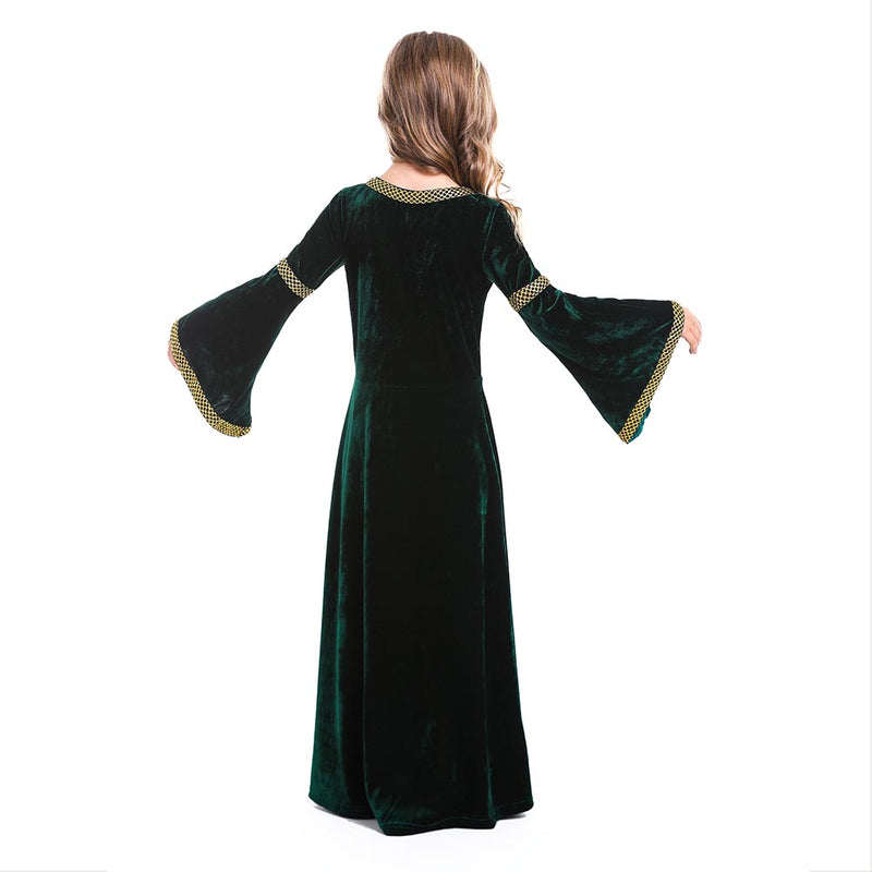 Medieval Renaissance Dress for Kids Girls Carnival Halloween Cosplay Costume