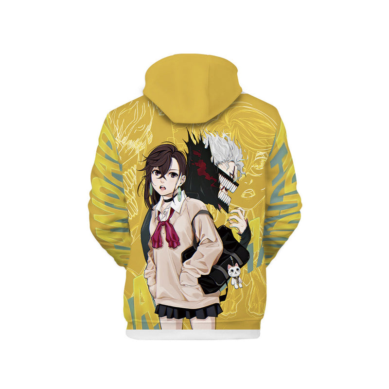 Dan da dan Ken Takakura Okarun Momo Ayase Hoodie Men Women Casual Streetwear Pullover