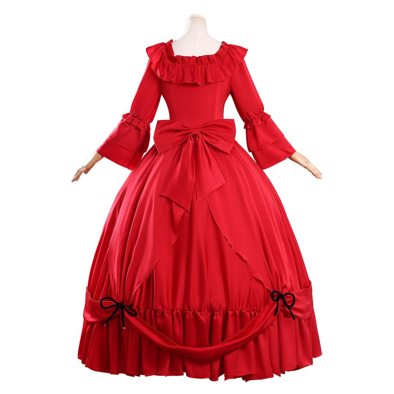 May I Ask for One Final Thing Scarlet El Vandimion Red Dress Carnival  Halloween Cosplay Costume